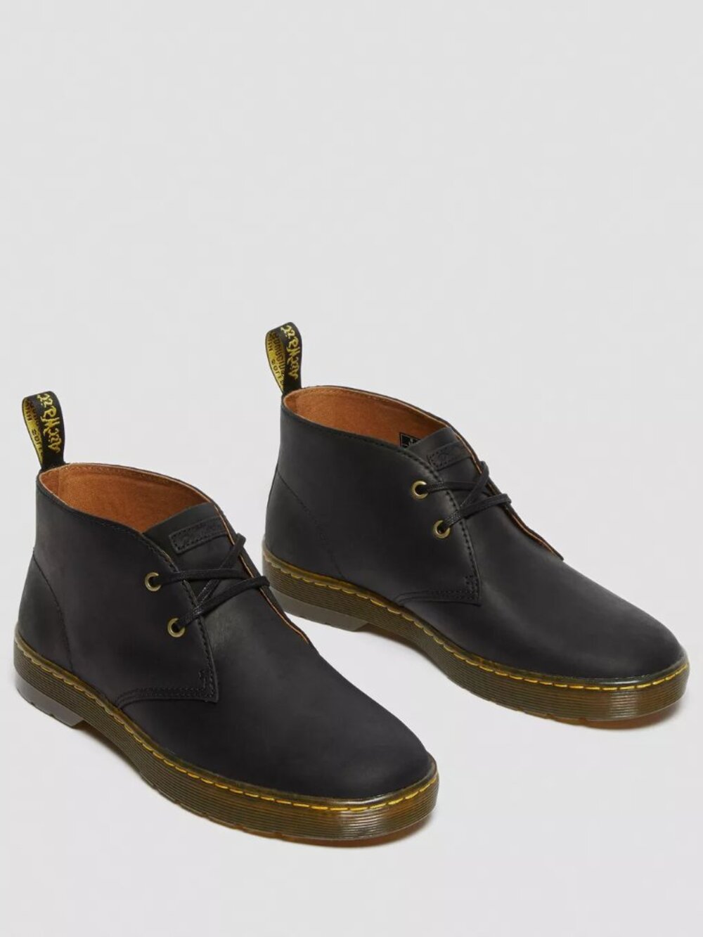 Dr. Martens Men's Black Cabrillo Leather Desert Lace-Up Ankle Boots Size US 9